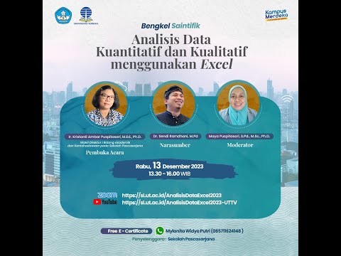 Analisis Data Kuantitatif dan Kualitatif menggunakan Excel