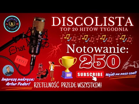 DiscoLista - Notowanie 250 Vel. Ćwierć tysięczne (15.03.2025)
