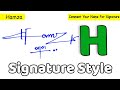 ✔️ Hamza Name Signature Style Request Done