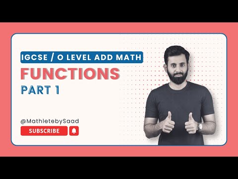 IGCSE / O Level - Add Math: Functions Part 1