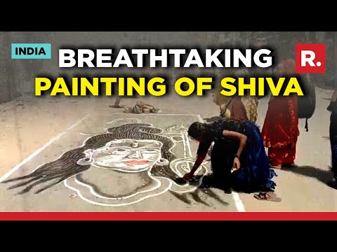 Watch The Beautiful Painting Of Shiva On The Road Of Rameswaram