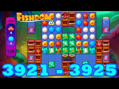 Fishdom Level 3921 - 3925 HD | 3 - match puzzle game | gameplay | android | 3922 | 3923 | 3924