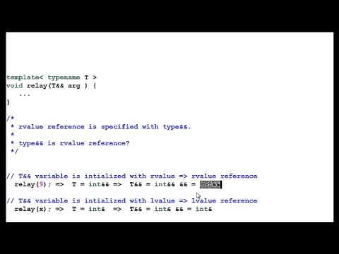 C++ 11: Rvalue Reference - Perfect Fowarding