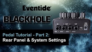Blackhole Pedal Tutorial - Part 2: Rear Panel &amp; System Settings