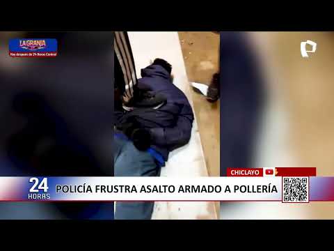 Frustran asalto a conocida pollería en Chiclayo