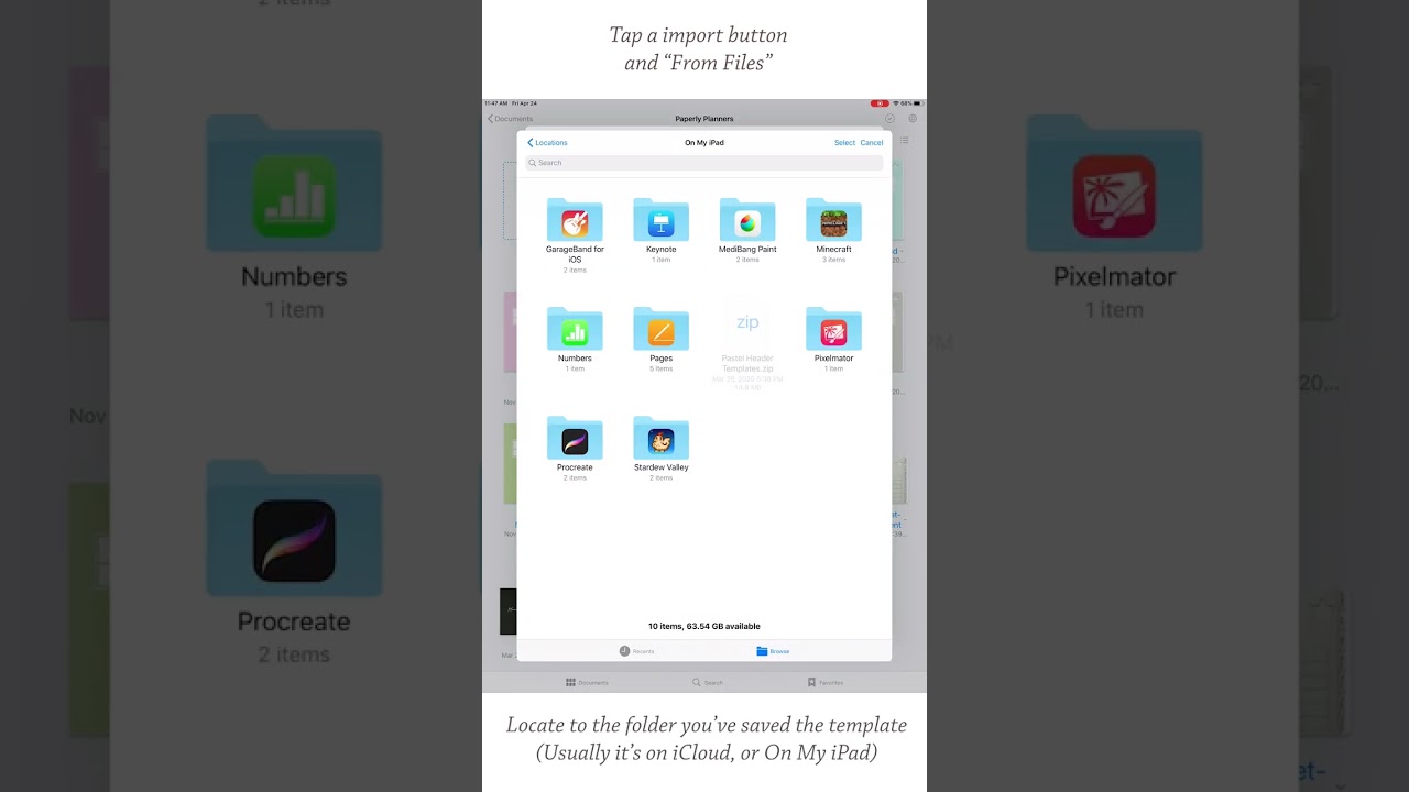 Add Digital Note Template to Goodnotes library