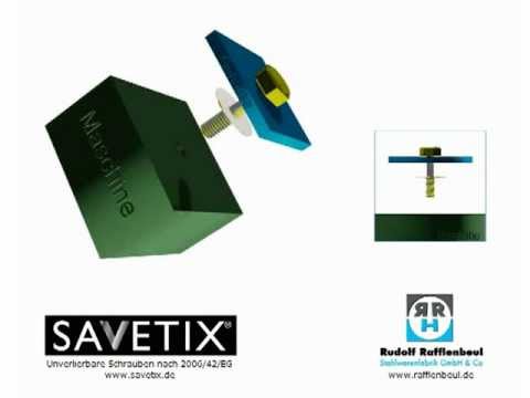Savetix® Die unverlierbare Schraube!