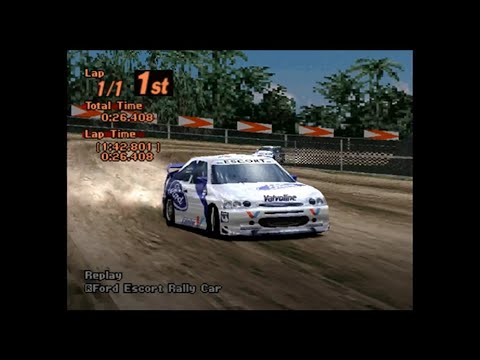 PSX 1 - Gran Turismo 2 (1999) - Simulation Mode - Day 133 to 134 - TAHITI DIRT ROUTE3