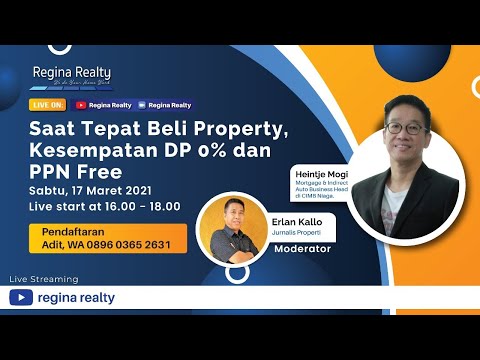 LIVE ZOOM Bersama Heintje Mogi " Saat Tepat Beli Property, Kesempatan DP 0% dan PPN Free