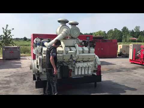 Cummins KTA 50 M 1250 PK 16 cilinder Marine diesel motor stocknr 3533