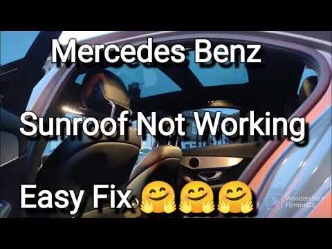 EASY DIY FREE FIX : Mercedes Benz Panoramic Sunroof Button not working