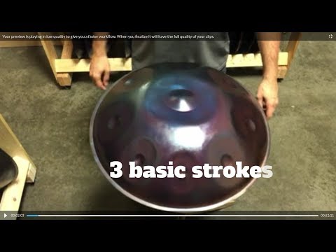 Isthmus Instruments - Handpan tutorial #1 (basic strokes)
