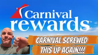 CARNIVAL SCREWS UP LOYALTY PLAN AGAIN #rewards #vifp #carnivalcruise 