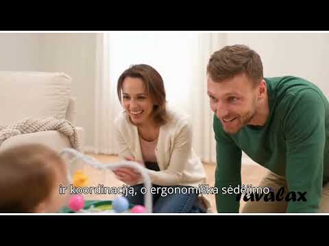 Kūdikių vaikštynė Tavalax ErgoStep, ergonomiška, saugiems pirmiesiems žingsniams video