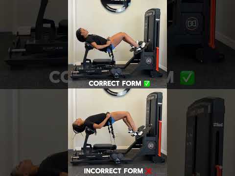 Booty Builder ® Hip Thrust Correct vs Incorrect Form
