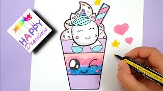 HOW TO DRAW A CUTE UNICORN DRINK STARBUCK HOW TO DRAW A CUTE UNICORN DRINK STARBUCK