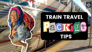 Train travel essentials 🚂 | must-have items, packing tips for riding Amtrak & long distance trains