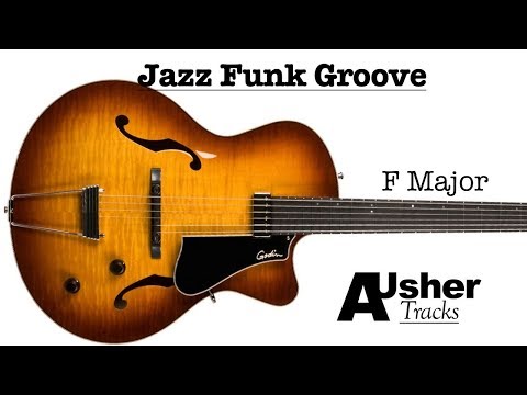 Jazz Funk Groove in F major | Guitar Backing Track