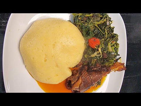 Let's cook some fufu and njama njama for lunch