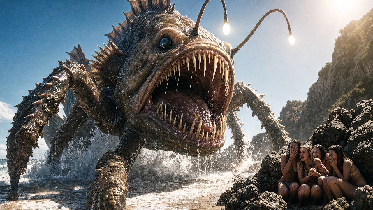 【2026 Newest Movie】Genetically Mutated Giant Fish Awakens in Ocean Lab 🐟 Devours Criminals Alive 😱