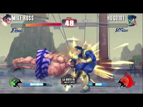 Mike Ross (E. Honda) vs. Hugo101 (M. Bison) - LA Riots III 03/28/10 - SF4 Tournament