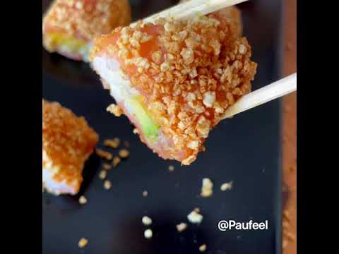 CRISPY SALMÓN ROLL SIN GLUTEN!!!