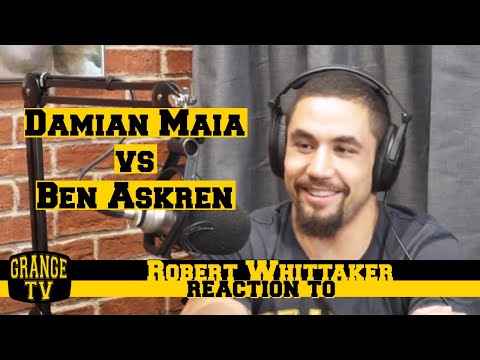 Robert Whittaker reaction to Askren vs Maia