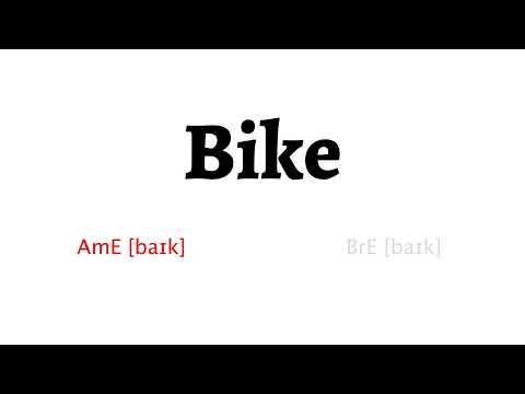 How to Pronounce bike in American English and British English