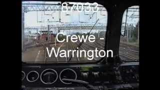 preview picture of video '87033 Crewe - Warrington Bank Quay Drivers Eye View Cab Ride'