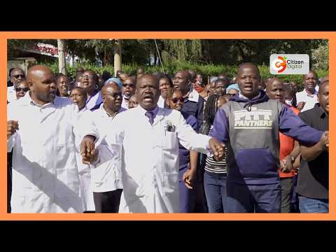 Workers at Moi Teaching and Referral Hospital MTRH, Eldoret, issue a 7-day strike notice