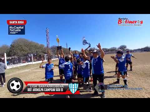 SUB 15 DE DEFENSORES DE QUIMILPA CAMPEON LIGA SANTARROSEÑA 2022