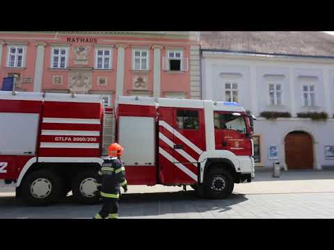 Feuer im Alten Rathaus in Wiener Neustadt