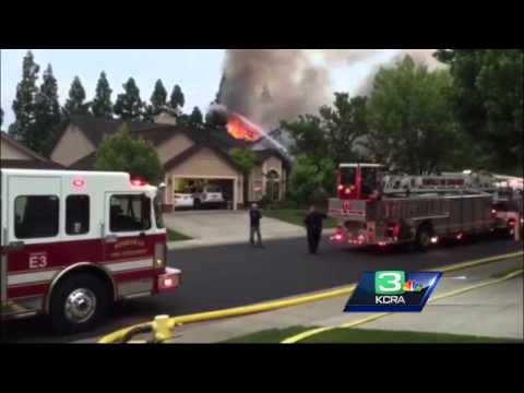 Home destroyed by fire in Roseville, second house damaged