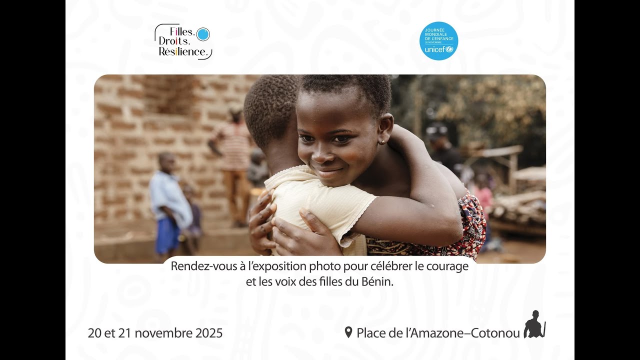 Diffusion en direct de UNICEF BENIN JME: Exposition photo "Filles. Droits. Résilience"