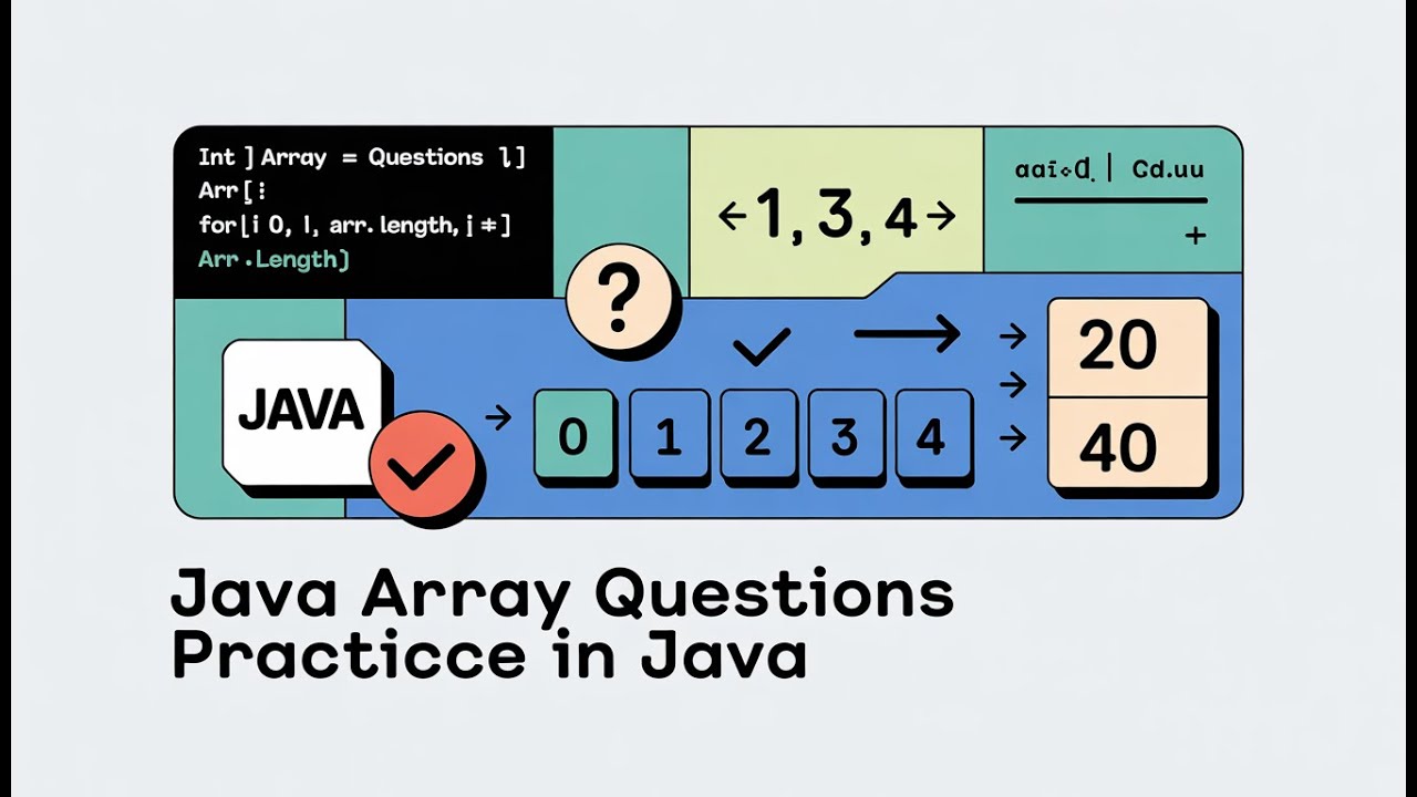 Java Array Question programs (Java Array) New java program to practice array problems.