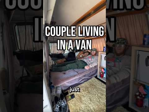 Couple living in a van