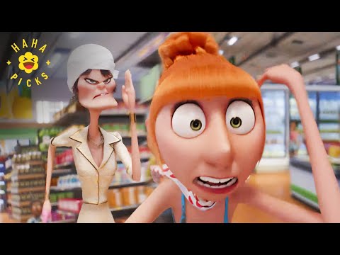 Chased Round the Supermarket by Crazy Old Lady | Despicable Me 4
