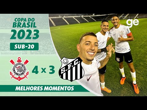 Gols e lances de Corinthians x Santos