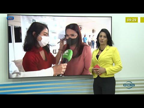 Registro ao vivo do início da vacinação de idosos acima de 90 anos em Timon 11 02 2021