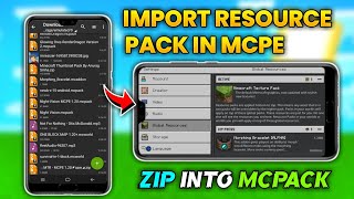 Import Resource Pack To Minecraft Pocket Edition 1.20 || Add Zip Into Resource Pack