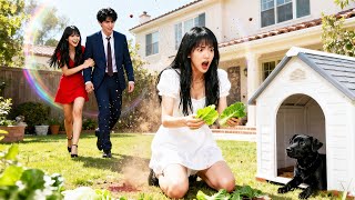 A wicked best friend steals my family and forces me to eat with the dog!