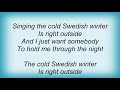 Jens Lekman - The Cold Swedish Winter Lyrics