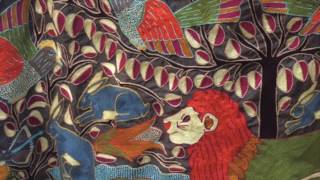 Kaross Embroidery by Sylvia Kubayi; A Lion Hunt