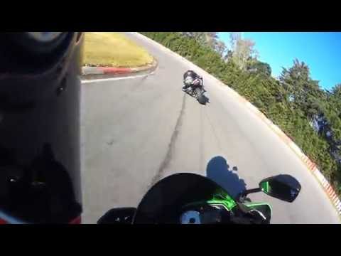 zx6r vs srad 750 Track day Guaporé!