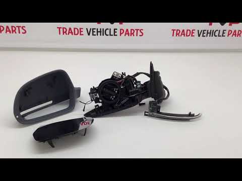Fits Audi A3/S3 3Door 2008-2010 Door Wing Mirror Electric Heated Primed Cover Power Fold Passenger Side video