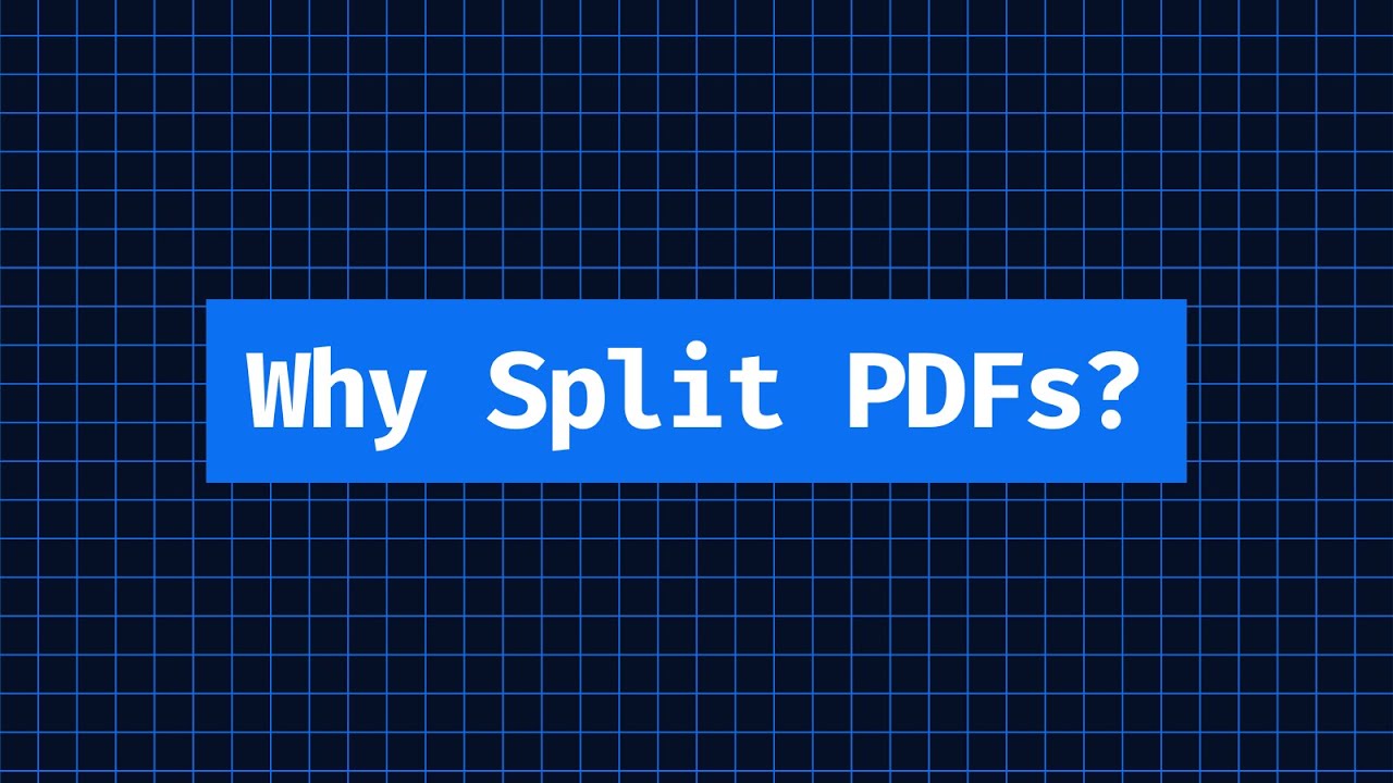 Splitting PDF Documents