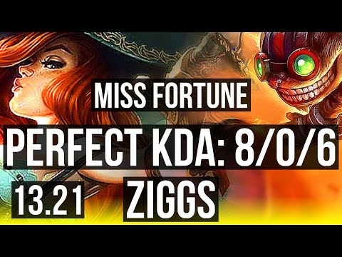 MISS FORTUNE & Neeko vs ZIGGS & Senna (ADC) | 8/0/6, 3.8M mastery, 1600+ games | EUW Master | 13.21
