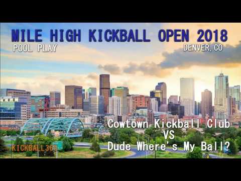 MHKO 2018 Cowtown Kickball Club vs Dude Where's My Car? pool play