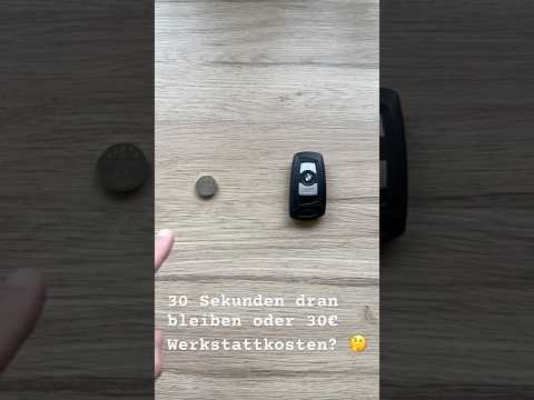 BMW Schlüsselbatterie tauschen - spar dir die Werkstattkosten! #BMW #geldsparen #diy #lifehack