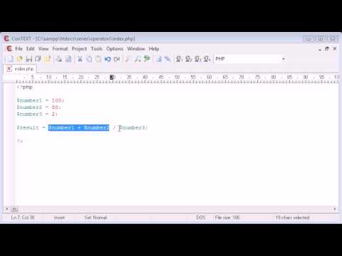 Beginner PHP Tutorial 22 Arithmetic Operators
